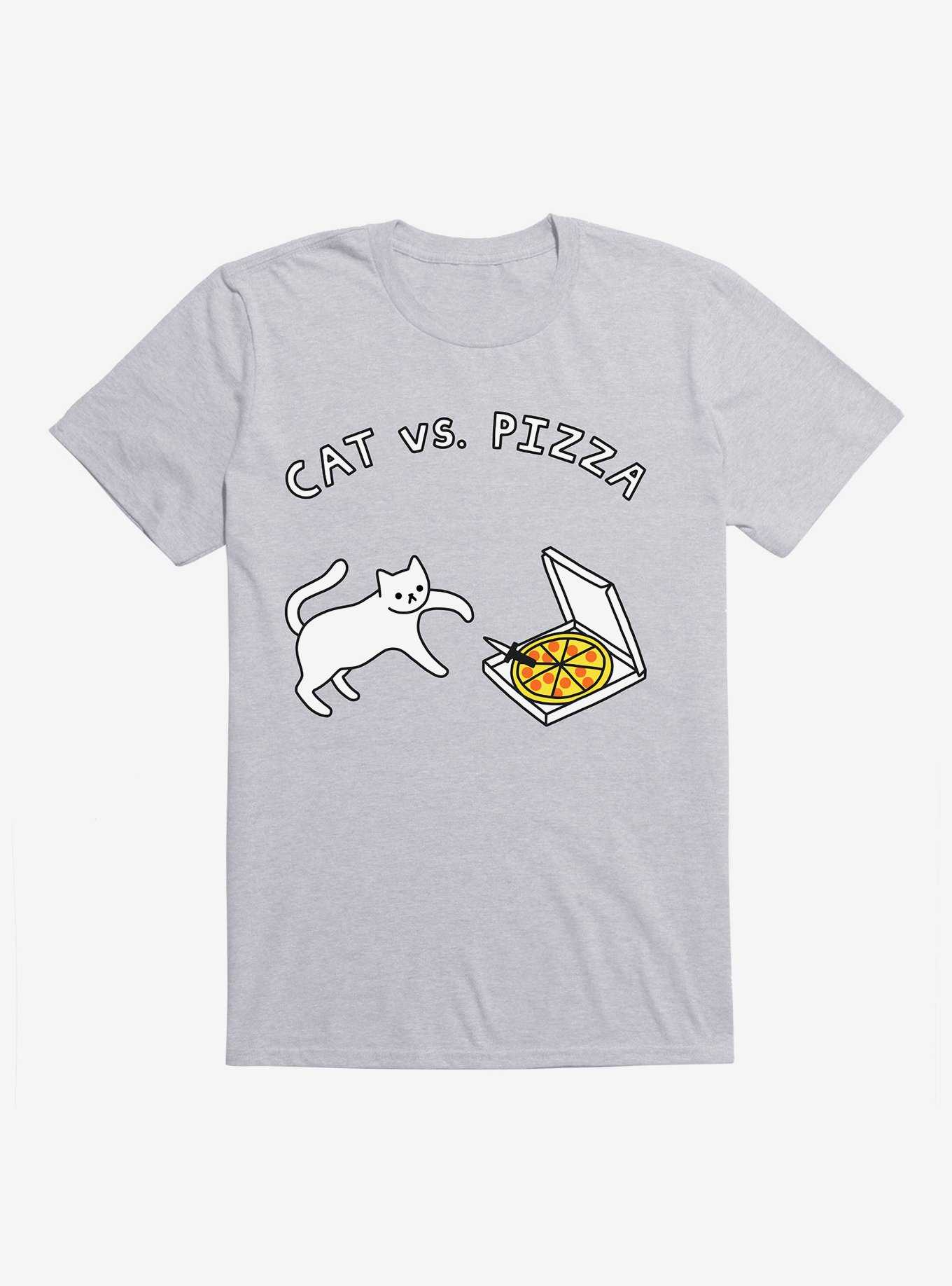 Cat Vs. Pizza T-Shirt, , hi-res