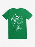 Death Rides A Black Cat T-Shirt, KELLY GREEN, hi-res
