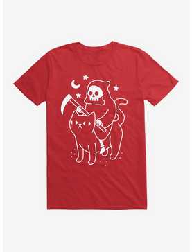 Death Rides A Black Cat T-Shirt, , hi-res