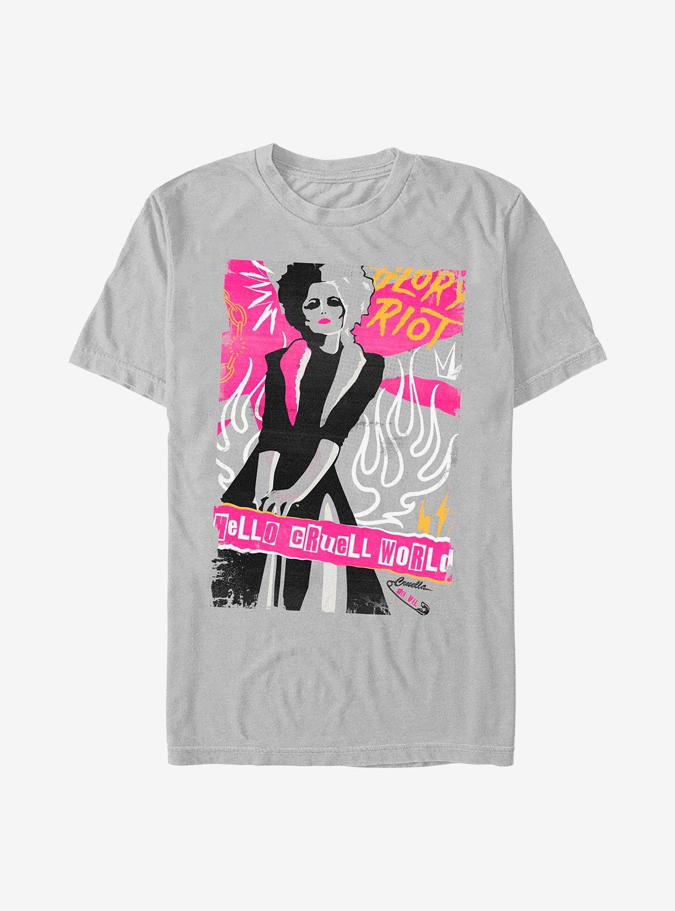 Disney Cruella Flyer T-Shirt, SILVER, hi-res