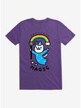 Magical Wizard Cat T-Shirt, PURPLE, hi-res