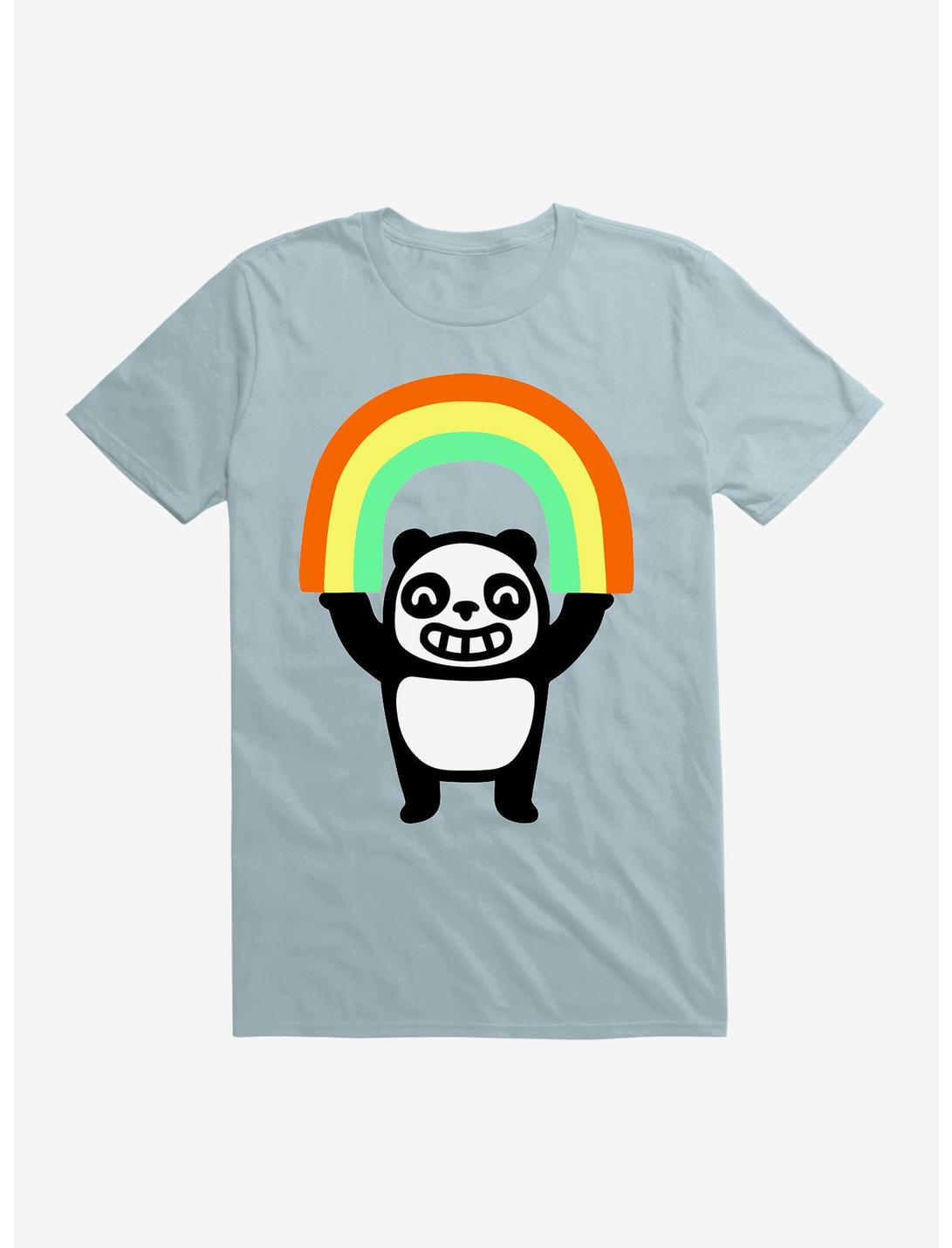 Panda Found A Rainbow T-Shirt, LIGHT BLUE, hi-res