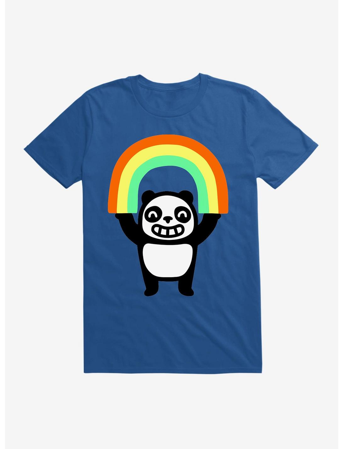 Panda Found A Rainbow T-Shirt, ROYAL, hi-res