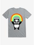Panda Found A Rainbow T-Shirt, SILVER, hi-res