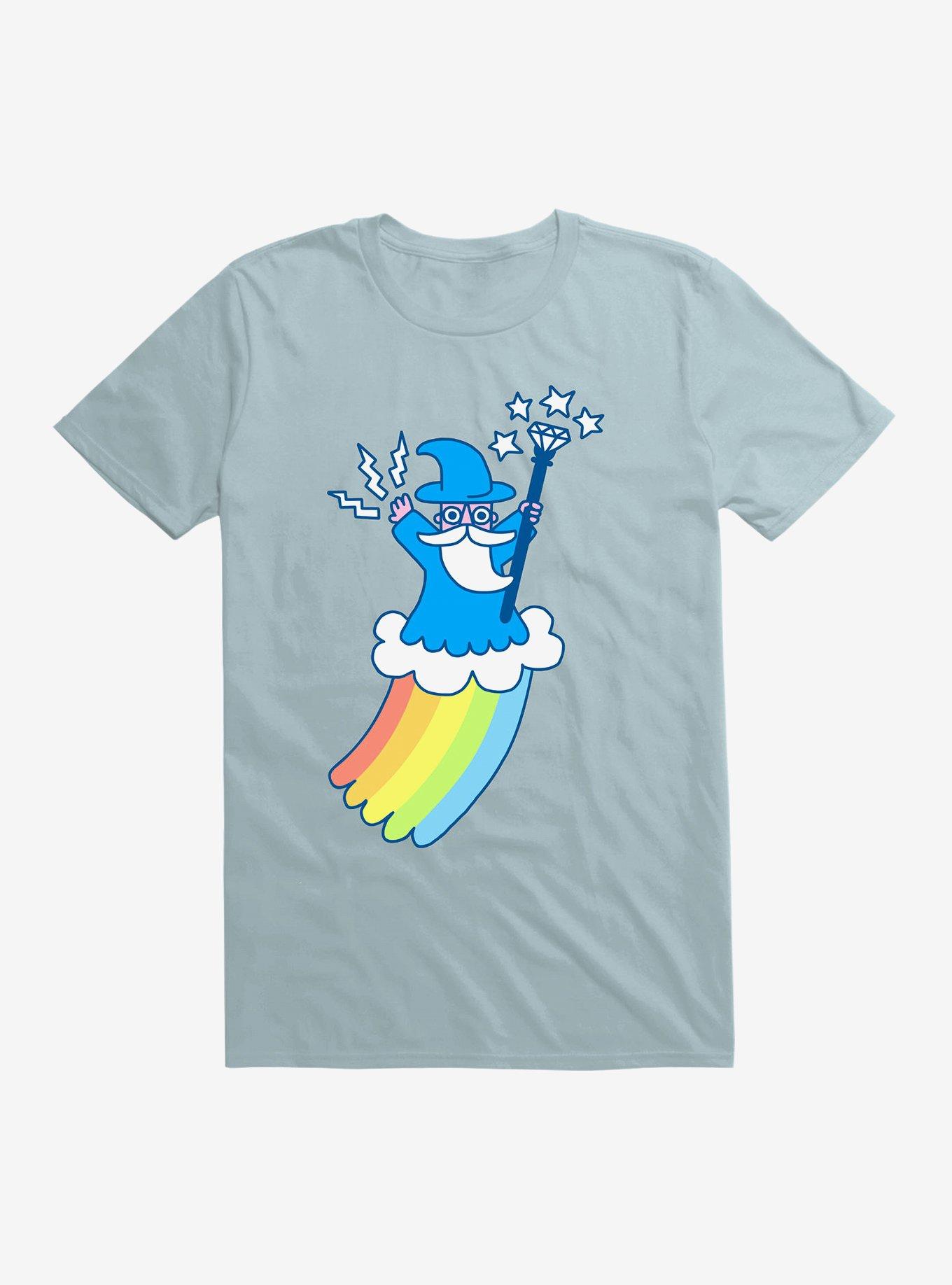Rainbow Wizard T-Shirt, LIGHT BLUE, hi-res