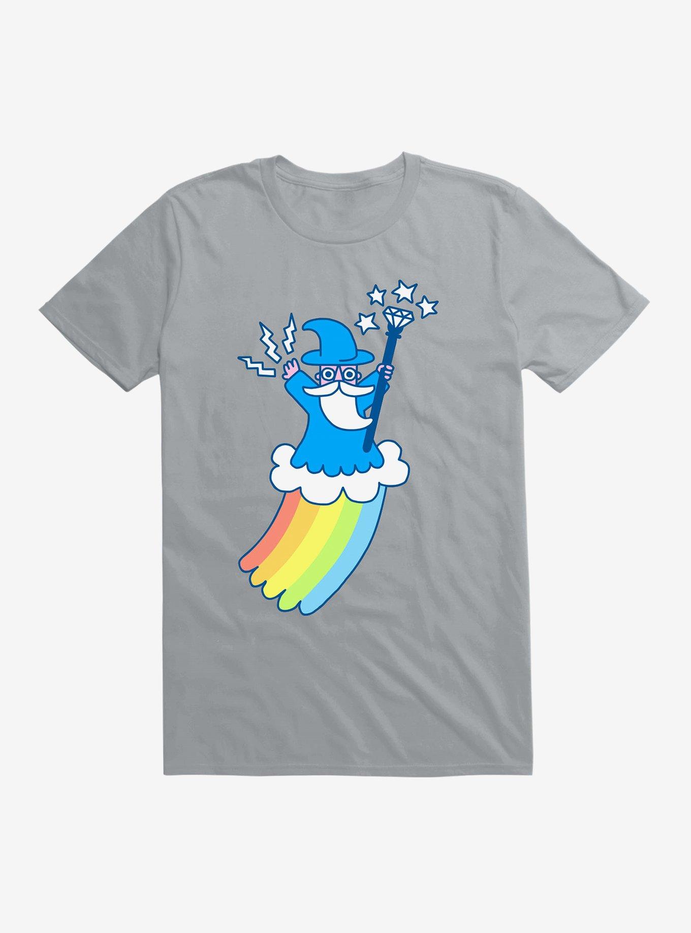 Rainbow Wizard T-Shirt, SILVER, hi-res