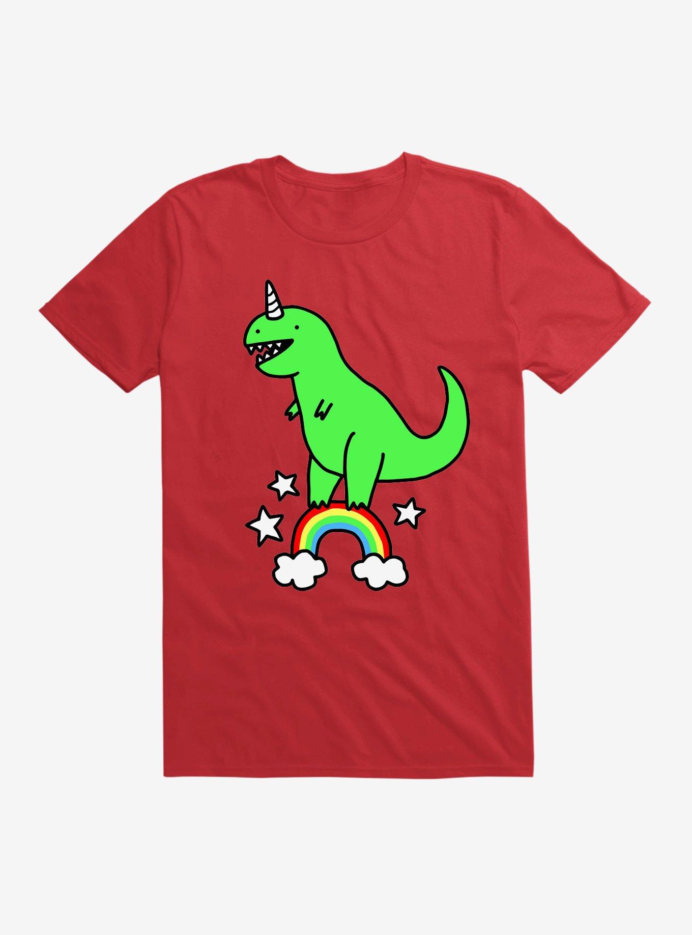T-Rexicorn T-Shirt, RED, hi-res
