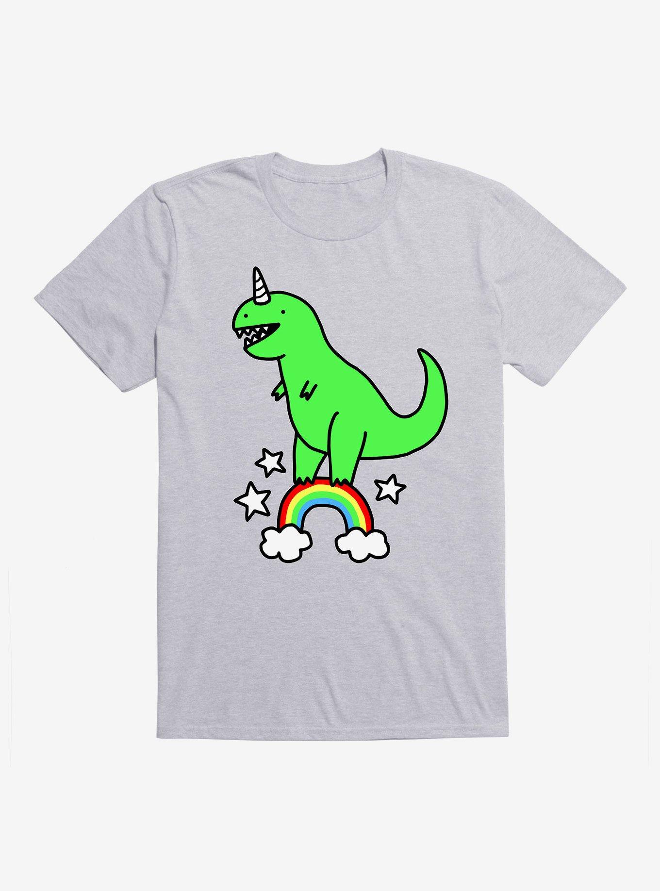 T-Rexicorn T-Shirt, HEATHER GREY, hi-res