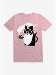 Whiskers And Pipe T-Shirt, LIGHT PINK, hi-res