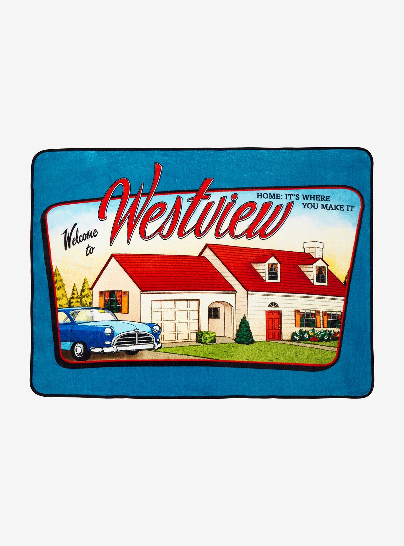 Marvel WandaVision Welcome to Westview Throw, , hi-res