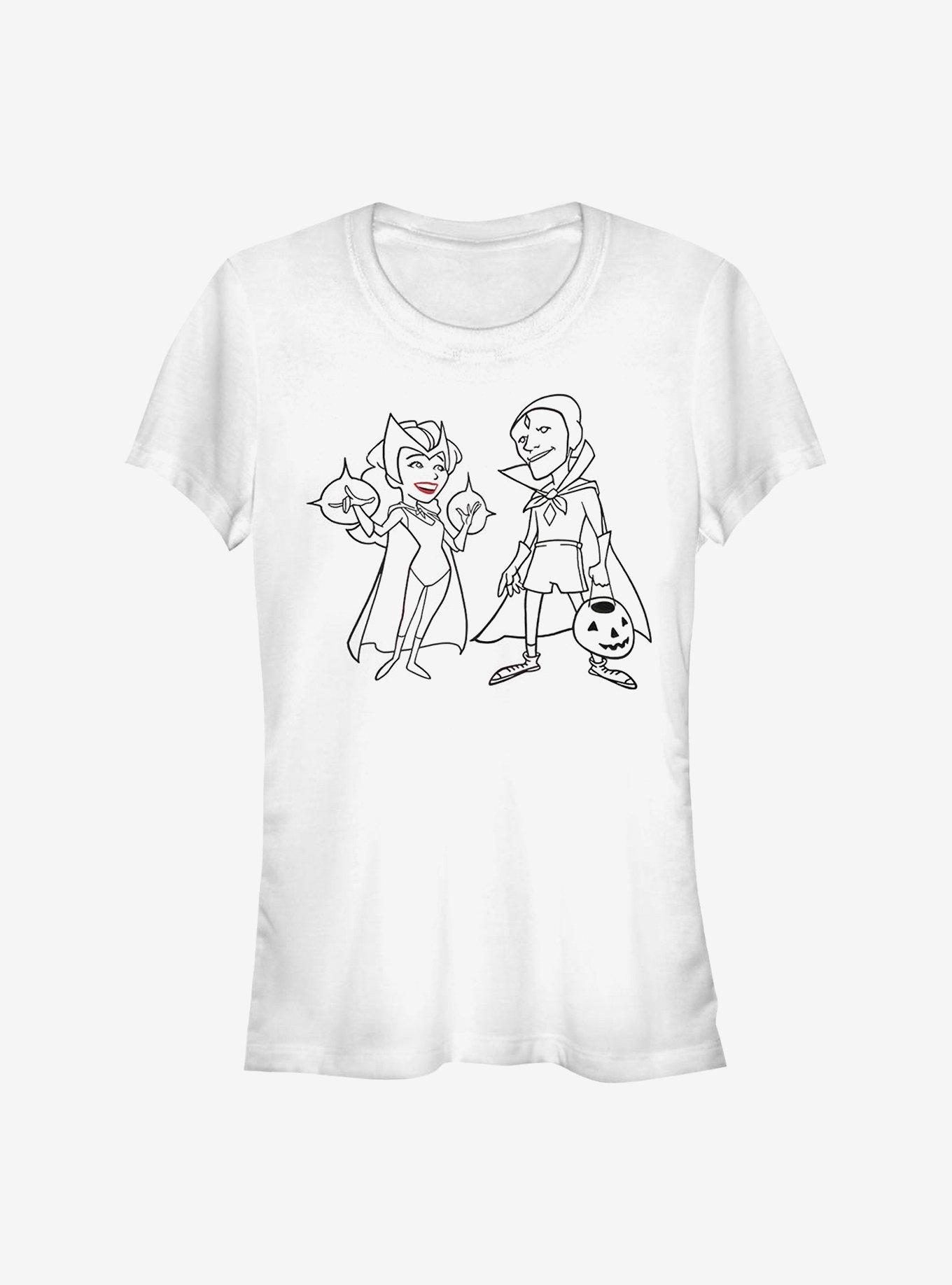 Marvel WandaVision Costume Couple Simple Ink Girls T-Shirt, , hi-res