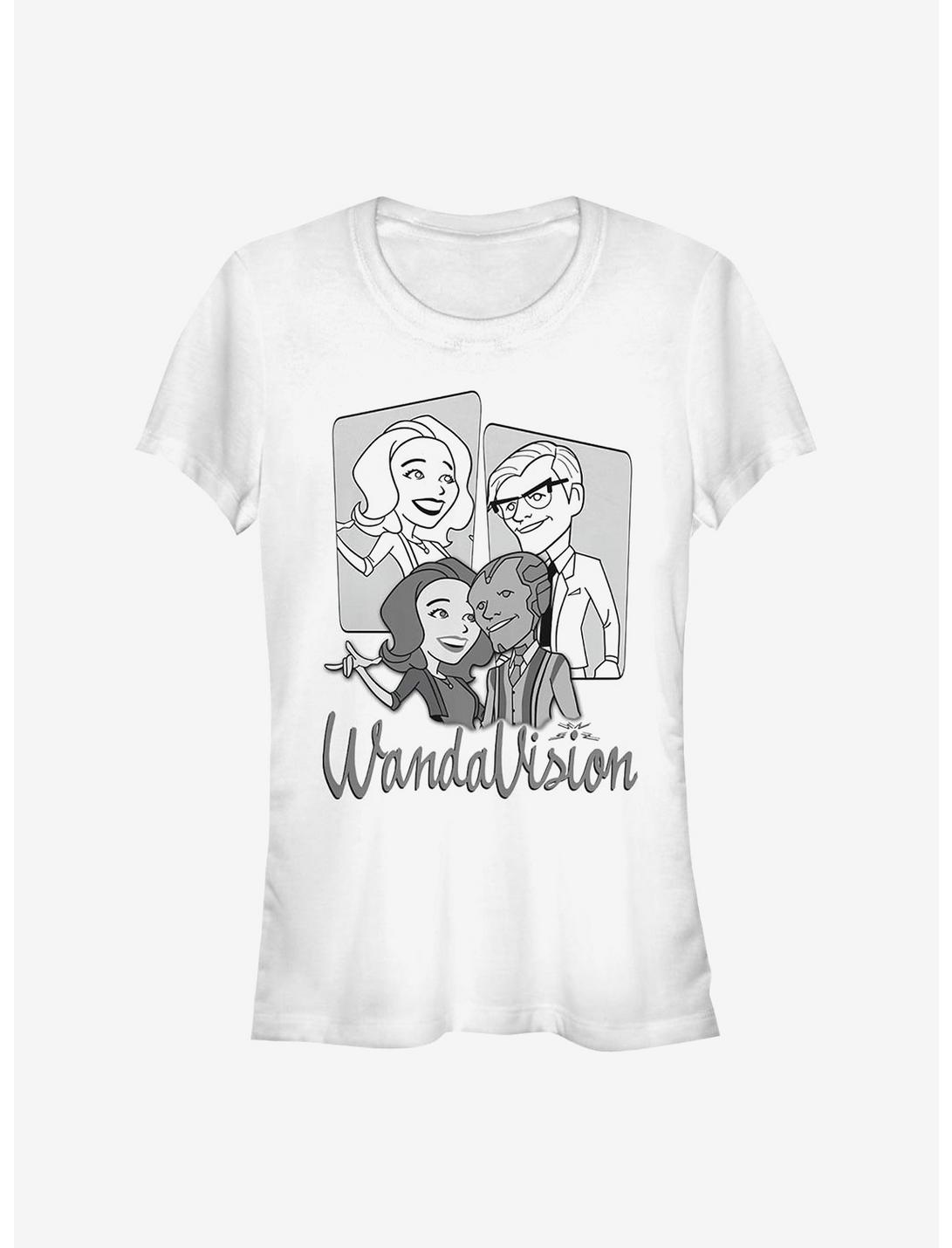 Marvel WandaVision Retro Character Panels Girls T-Shirt, WHITE, hi-res