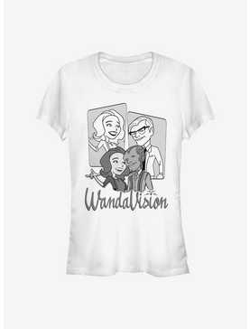 Marvel WandaVision Retro Character Panels Girls T-Shirt, , hi-res