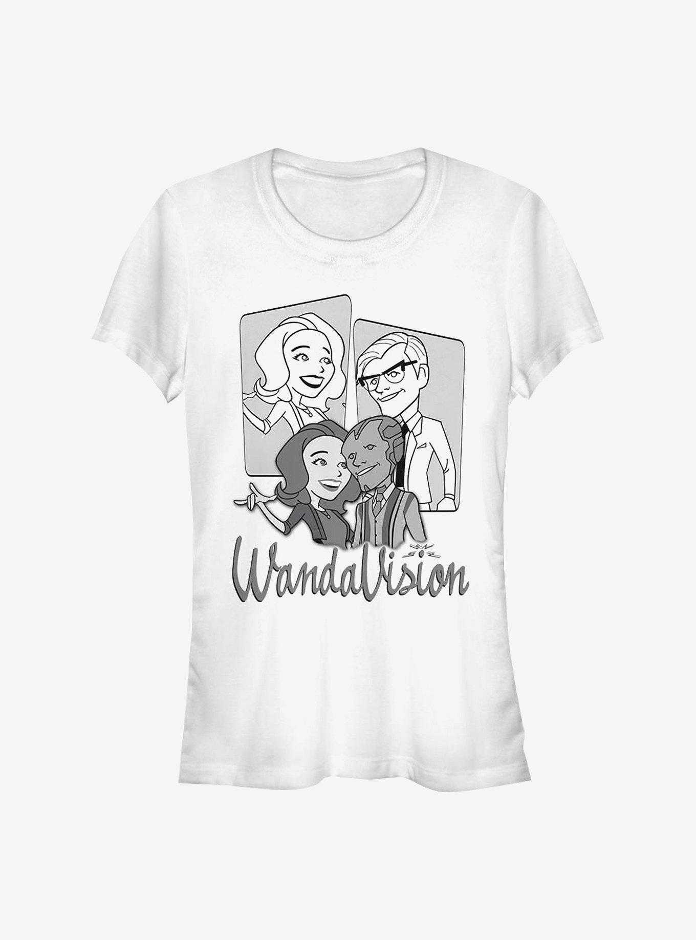 Marvel WandaVision Retro Character Panels Girls T-Shirt, , hi-res