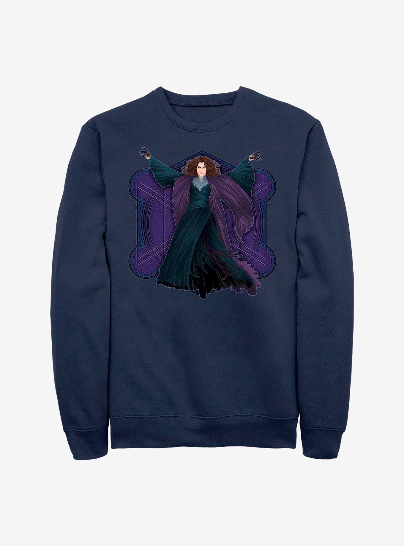 Marvel WandaVision Agatha Witch Crew Sweatshirt, NAVY, hi-res