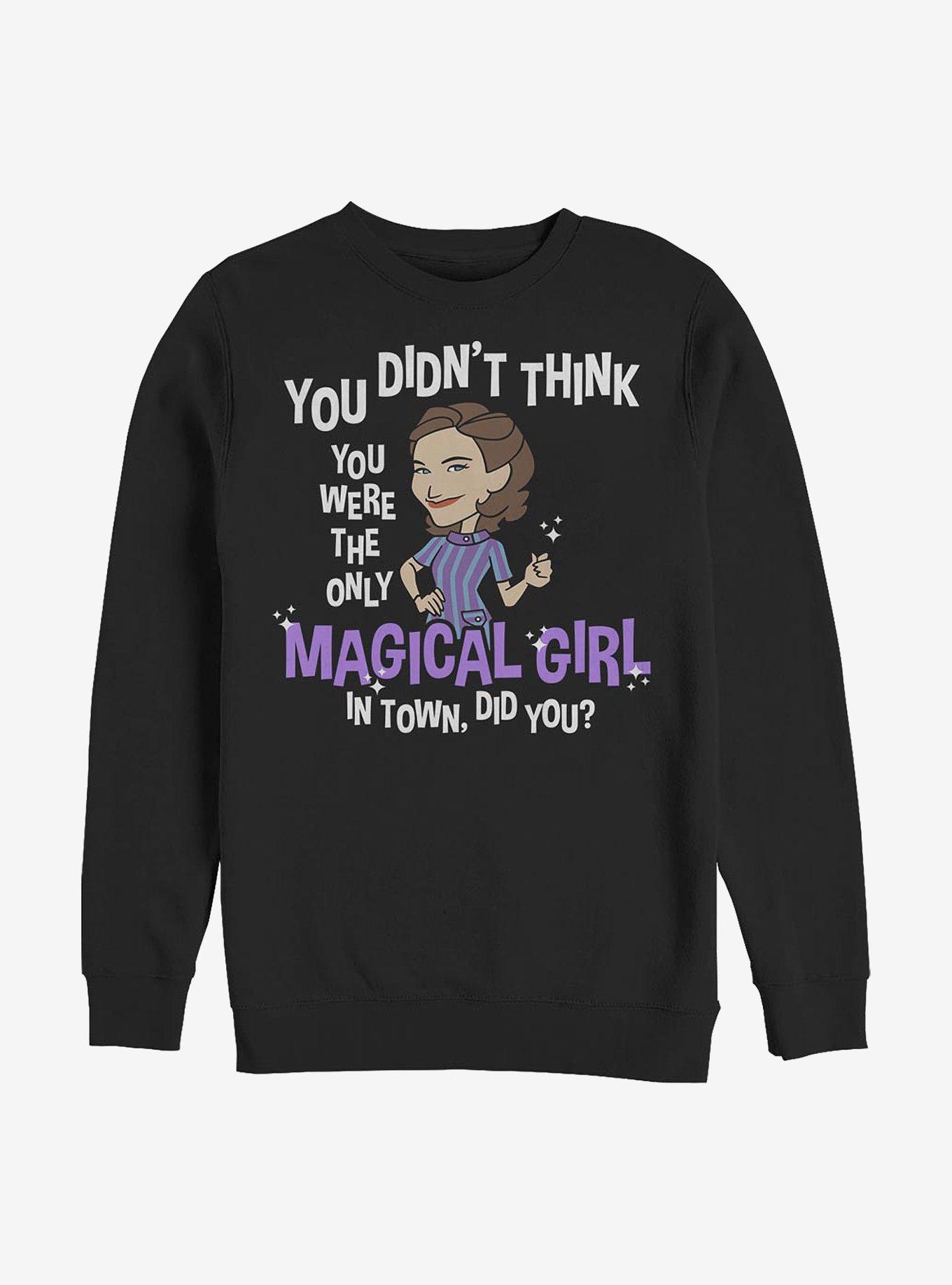 Marvel WandaVision Another Magical Girl Agatha Crew Sweatshirt, BLACK, hi-res