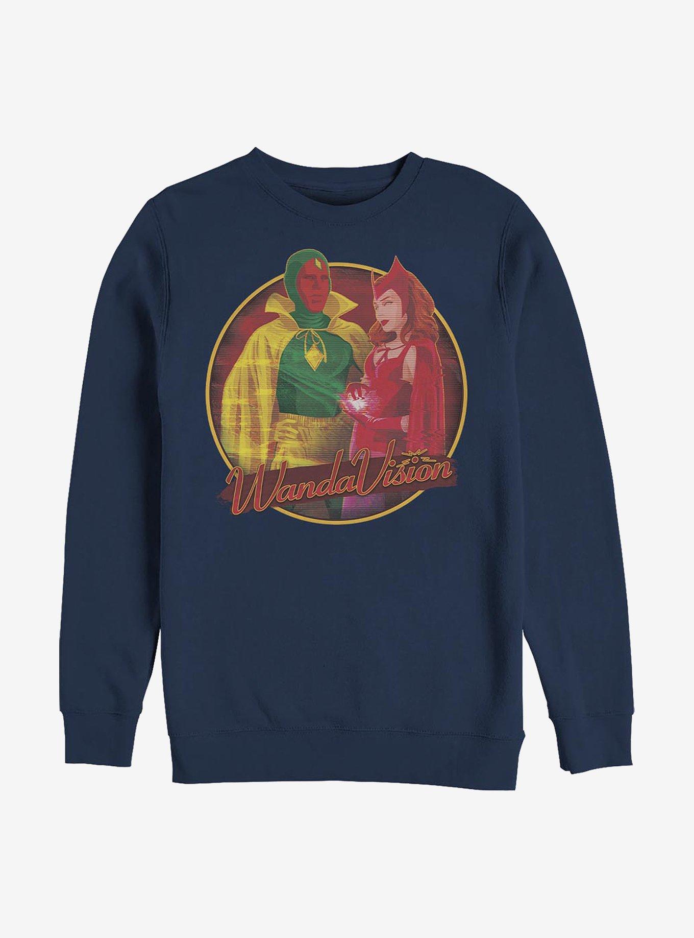 Marvel WandaVision Costume Couple Crew Sweatshirt, NAVY, hi-res