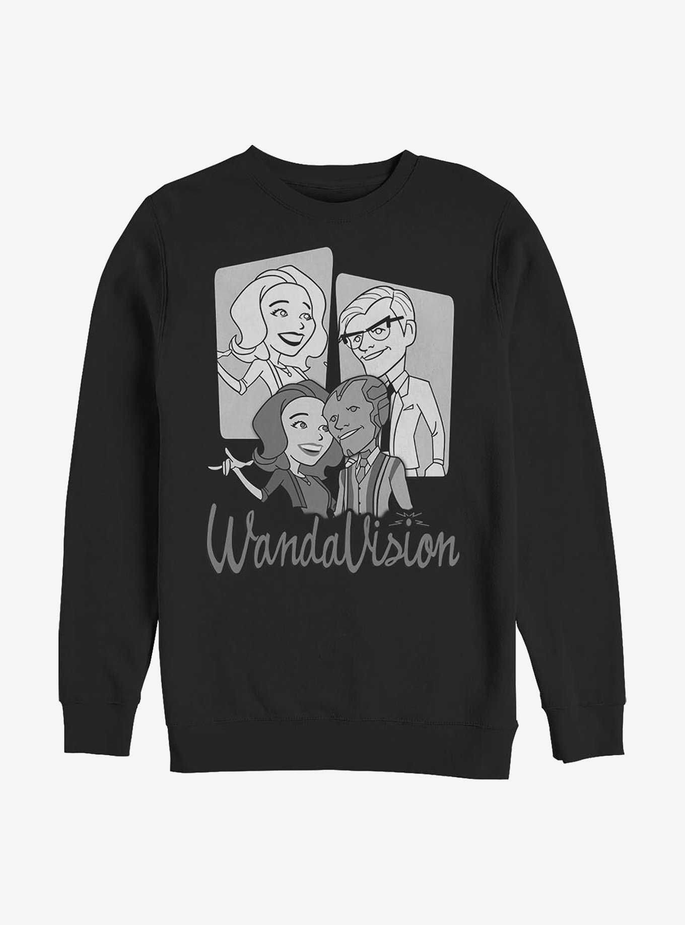 Marvel WandaVision Retro Character Panels Crew Sweatshirt, , hi-res