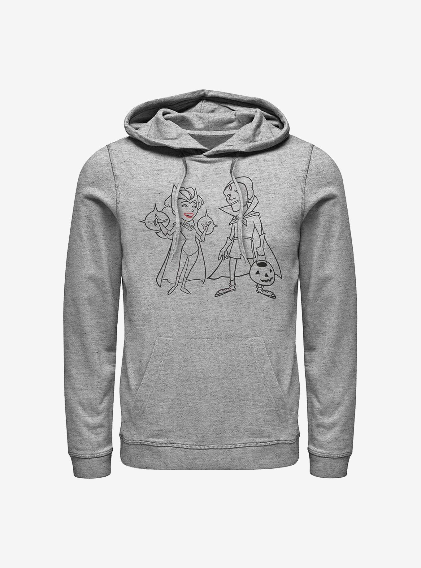 Marvel WandaVision Costume Couple Simple Ink Hoodie, ATH HTR, hi-res