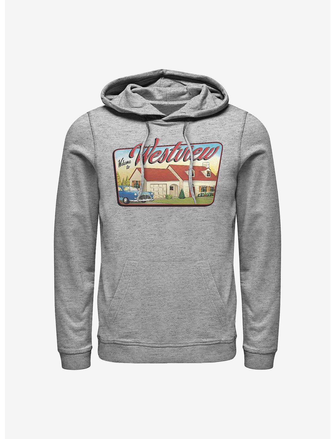 Marvel WandaVision Westview Welcome Hoodie, ATH HTR, hi-res