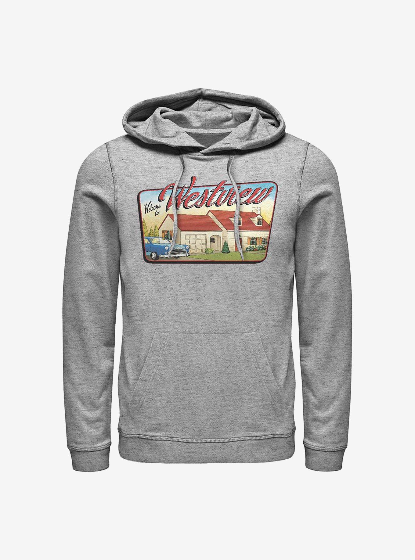 Marvel WandaVision Westview Welcome Hoodie, ATH HTR, hi-res