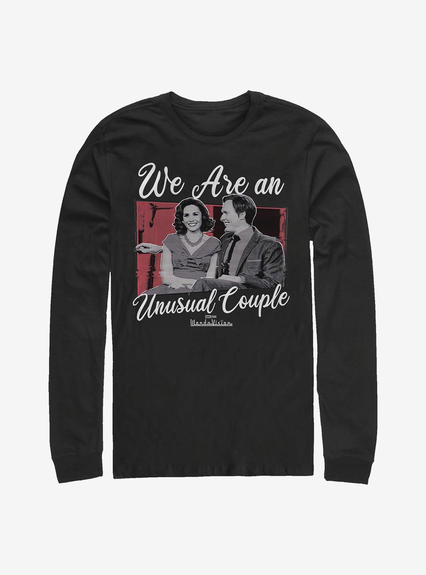 Marvel WandaVision A Romantic Unusual Couple Long-Sleeve T-Shirt, BLACK, hi-res