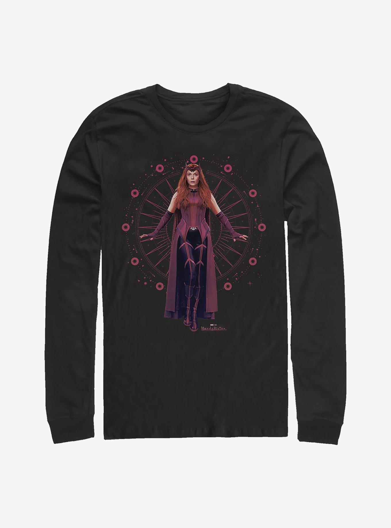 Marvel WandaVision Scarlet Witch Long-Sleeve T-Shirt, BLACK, hi-res