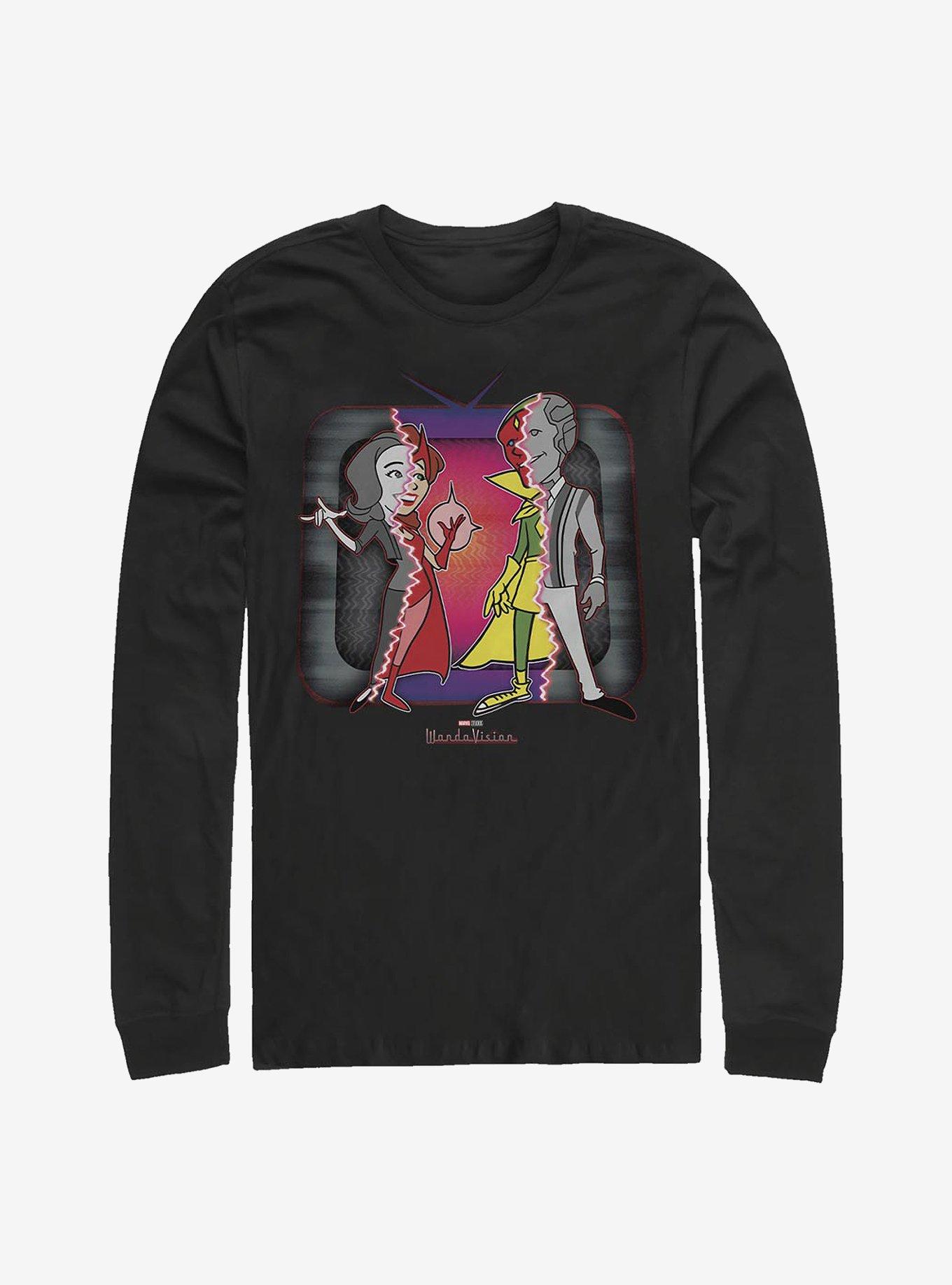 Marvel WandaVision Secret Identities Long-Sleeve T-Shirt, BLACK, hi-res