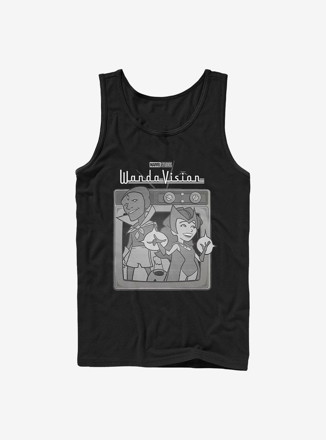 Marvel WandaVision Vintage T.V. Tank, BLACK, hi-res