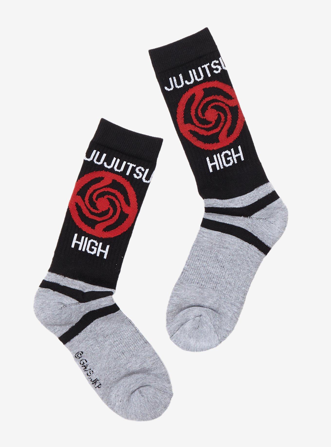 Jujutsu Kaisen Jujutsu High Stripe Crew Socks, , hi-res
