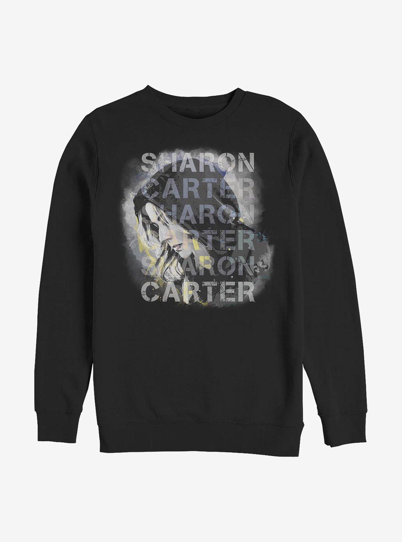 Marvel The Falcon And The Winter Soldier Carter Overlay Sweatshirt, BLACK, hi-res