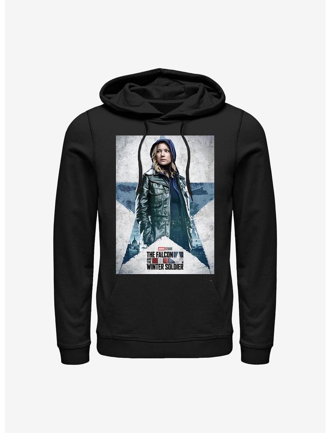 Marvel The Falcon And The Winter Soldier Carter Poster Hoodie, BLACK, hi-res