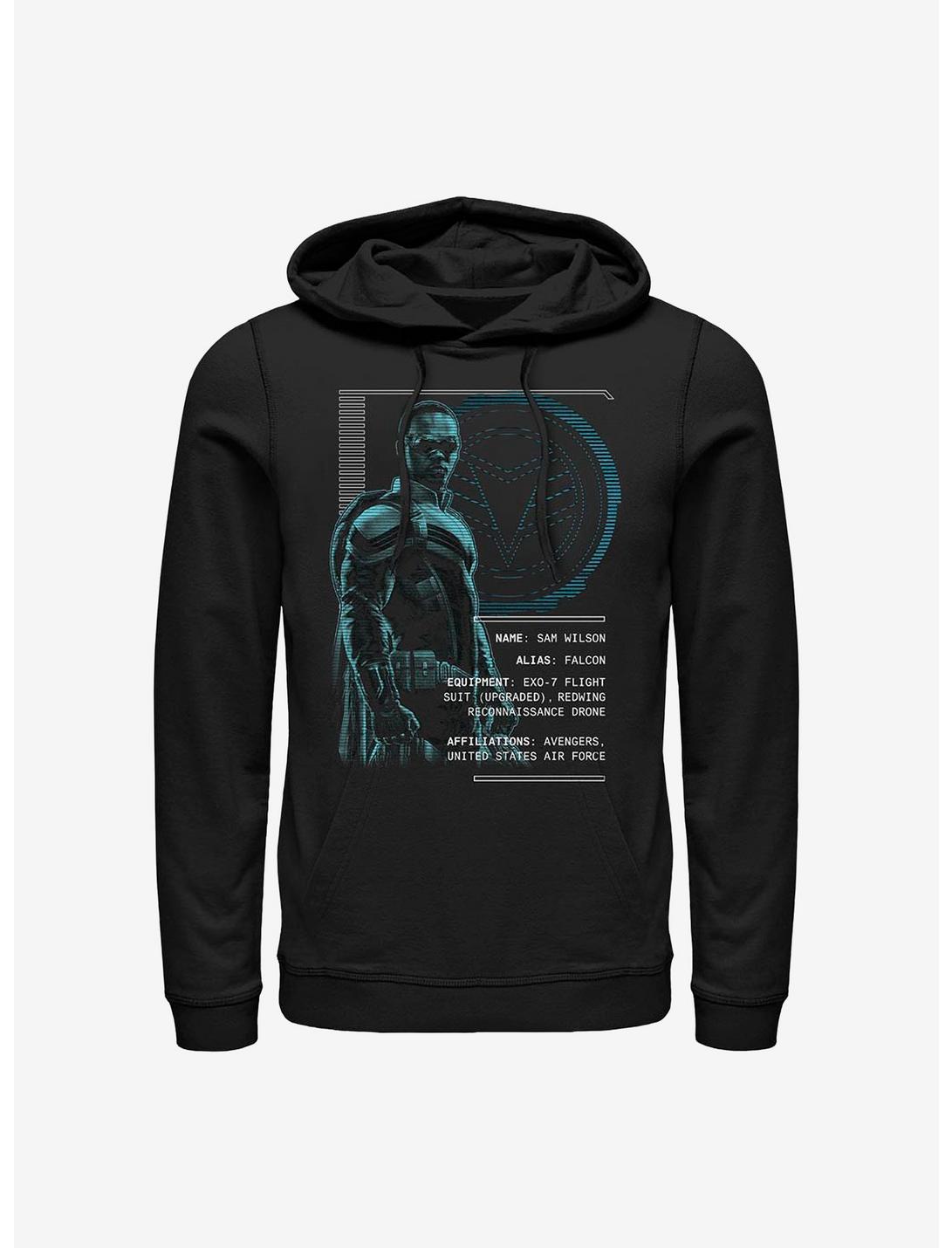 Marvel The Falcon And The Winter Soldier Wings Hoodie, BLACK, hi-res