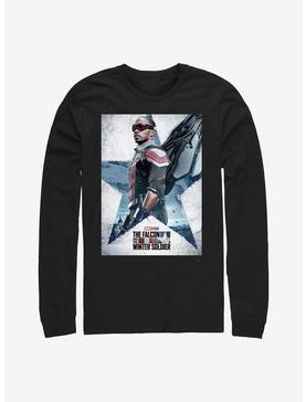 Marvel The Falcon And The Winter Soldier Falcon Poster Long-Sleeve T-Shirt, , hi-res