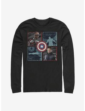 Marvel The Falcon And The Winter Soldier Hero Box Up Long-Sleeve T-Shirt, , hi-res