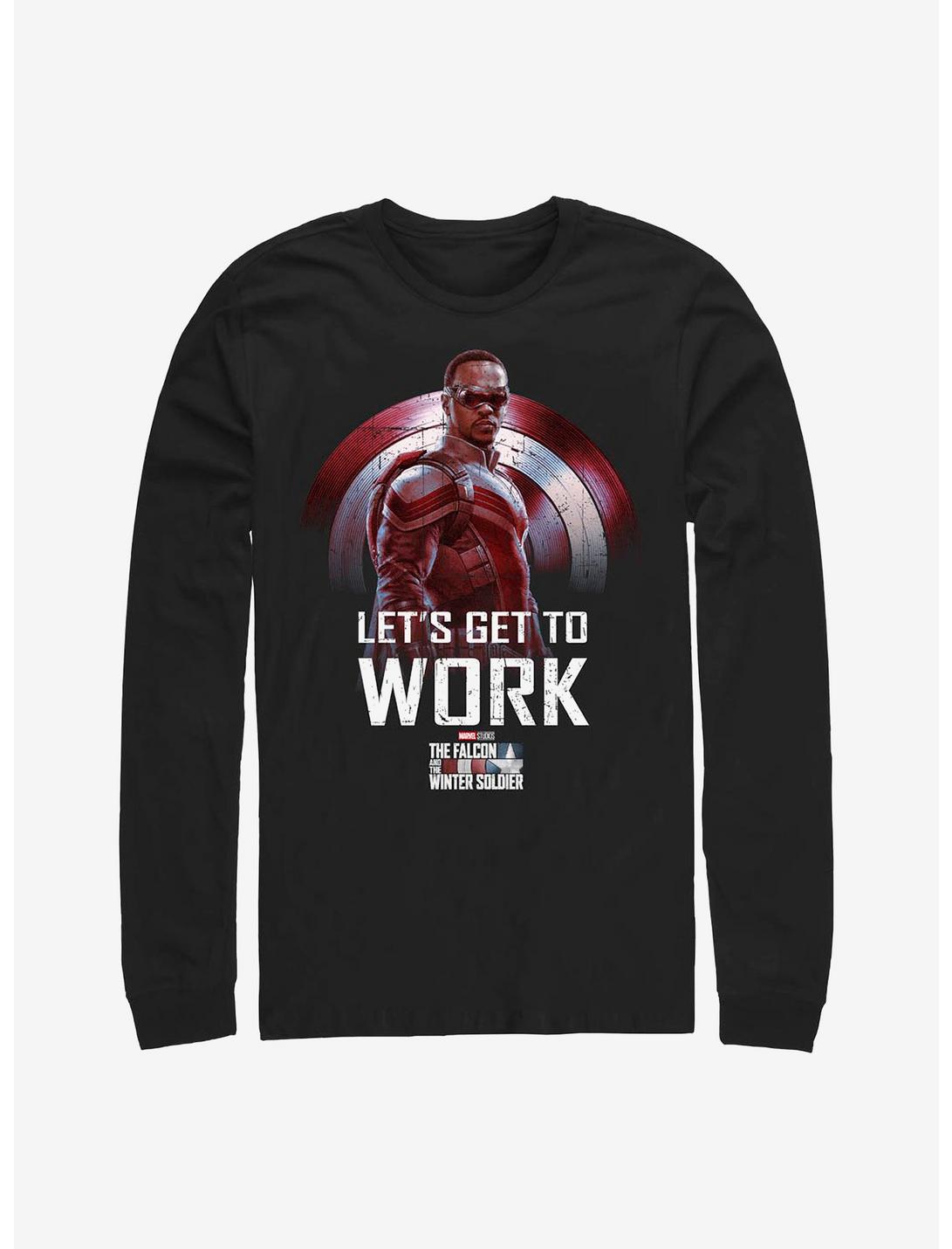 Marvel The Falcon And The Winter Soldier I'm In Charge Long-Sleeve T-Shirt, BLACK, hi-res