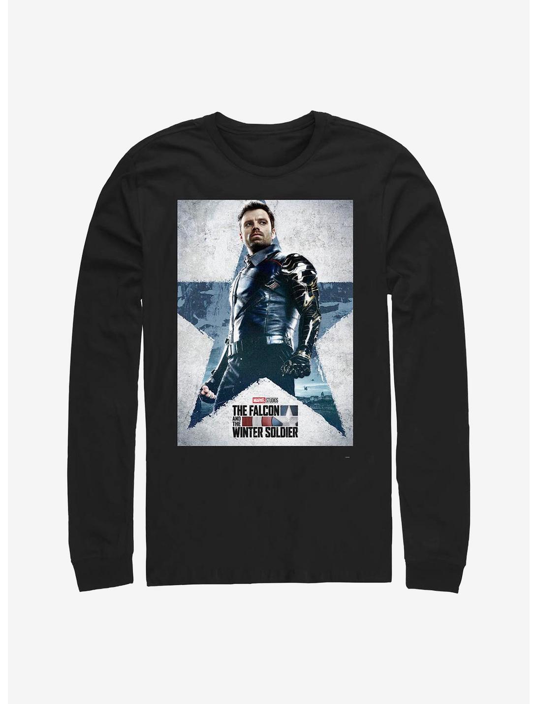 Marvel The Falcon And The Winter Soldier Poster Long-Sleeve T-Shirt, BLACK, hi-res