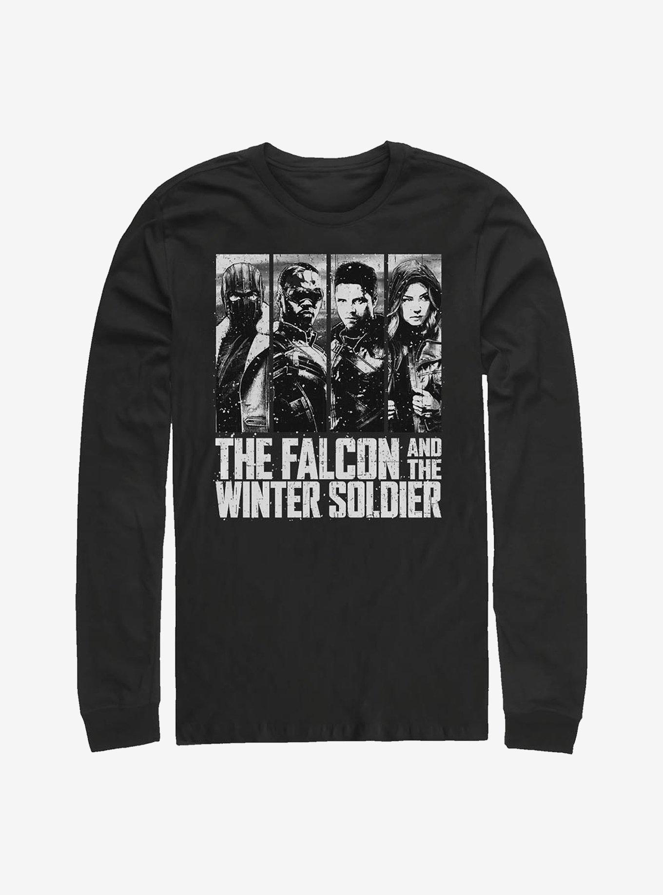 Marvel The Falcon And The Winter Soldier White Out Long-Sleeve T-Shirt, , hi-res