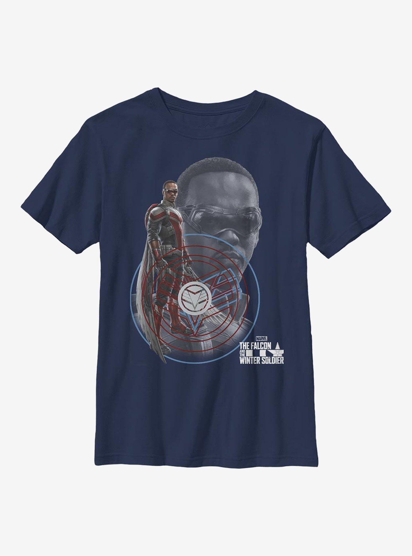 Marvel The Falcon And The Winter Soldier Falcon Hero Youth T-Shirt, , hi-res