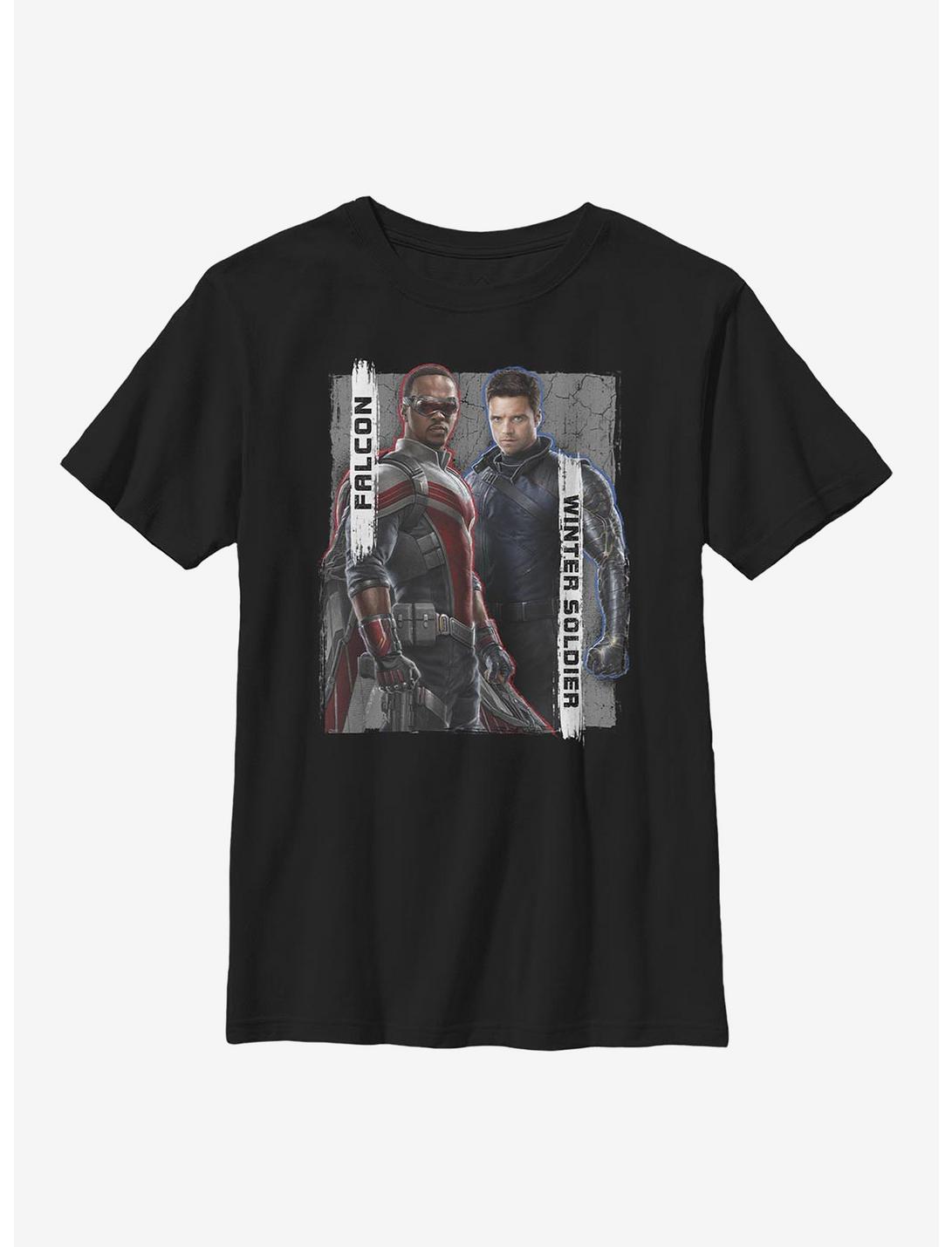 Marvel The Falcon And The Winter Soldier New Team Youth T-Shirt, BLACK, hi-res