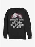 Marvel The Falcon And The Winter Soldier Shield Practice Sweatshirt, BLACK, hi-res