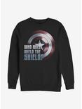 Marvel The Falcon And The Winter Soldier Wielding the Shield Sweatshirt, BLACK, hi-res