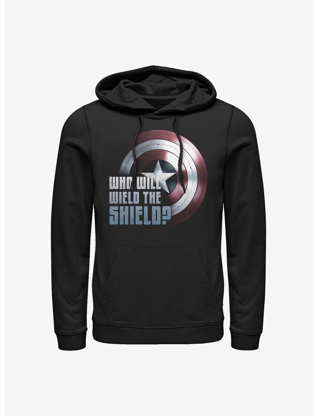 Marvel The Falcon And The Winter Soldier Wielding the Shield Hoodie, BLACK, hi-res