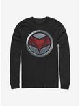 Marvel The Falcon And The Winter Soldier Falcon Logo Long-Sleeve T-Shirt, BLACK, hi-res