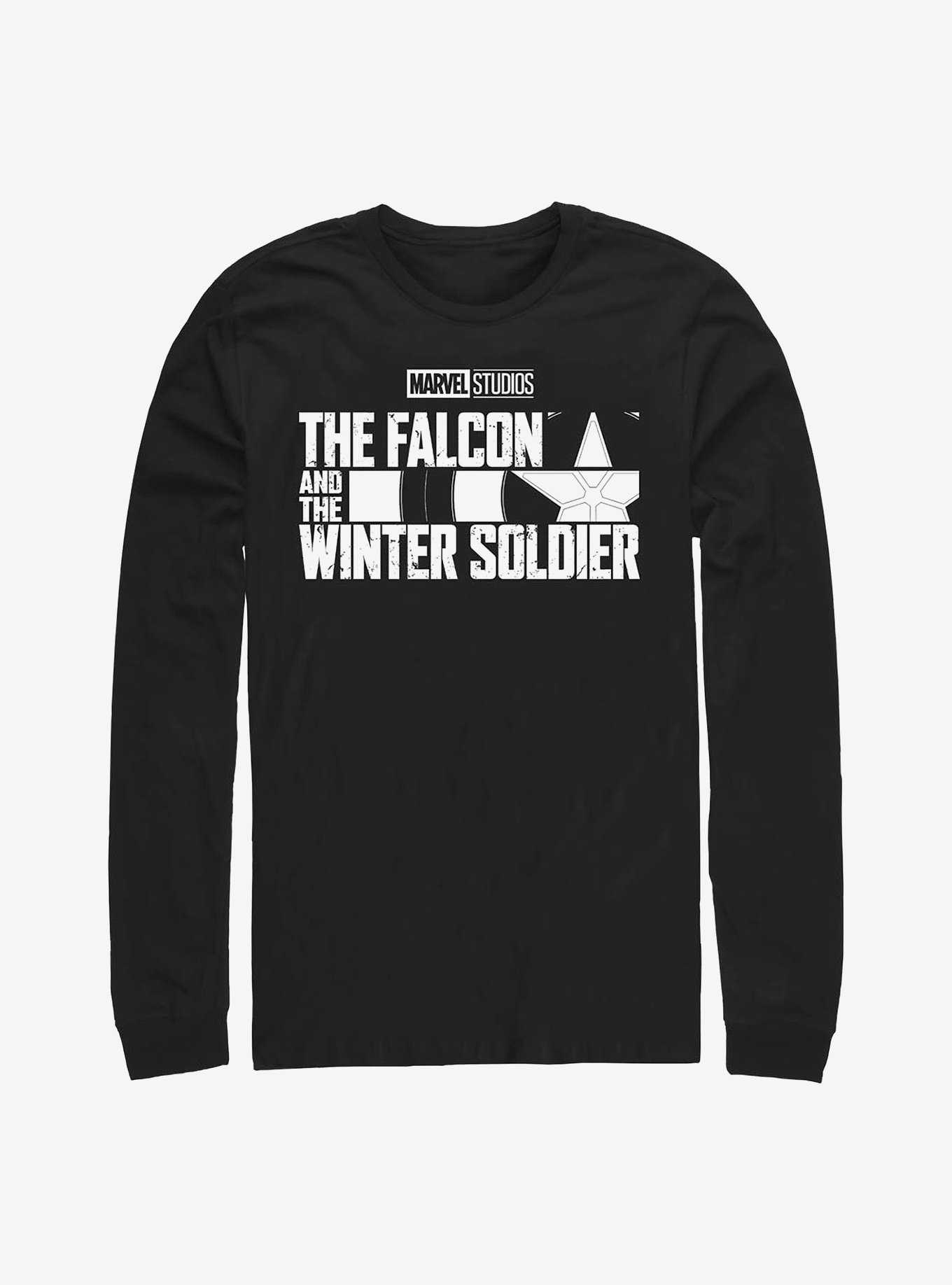 Marvel The Falcon And The Winter Soldier Logo Single Color Long-Sleeve T-Shirt, , hi-res
