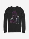 Marvel The Falcon And The Winter Soldier Masked Zemo Long-Sleeve T-Shirt, BLACK, hi-res