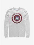 Marvel The Falcon And The Winter Soldier Paint Shield Long-Sleeve T-Shirt, WHITE, hi-res