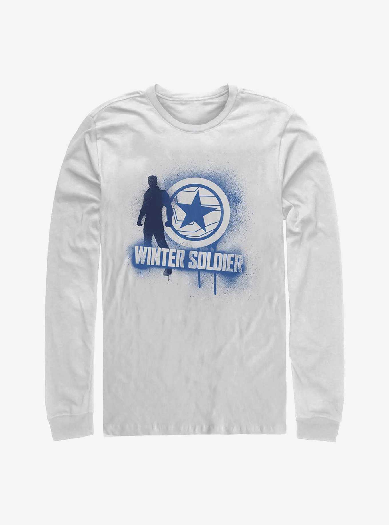 Marvel The Falcon And The Winter Soldier Spray Paint Long-Sleeve T-Shirt, , hi-res