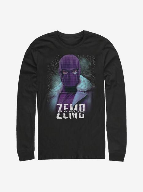 Marvel The Falcon And The Winter Soldier Zemo Purple Long-Sleeve T ...