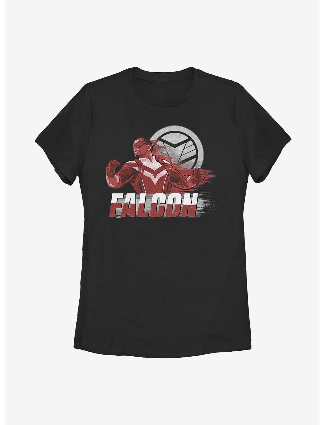 Marvel The Falcon And The Winter Soldier Falcon Speed Womens T-Shirt, BLACK, hi-res